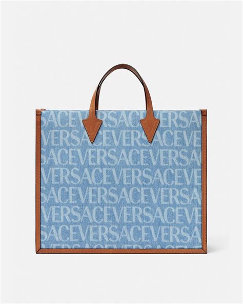 versace jeans mens shoulder bag|Versace tote bag men.